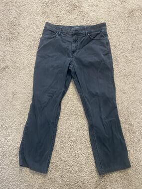 Woolrich Jeans Mens 32x30 Gray Charcoal Wash Regular Straight Denim Pockets